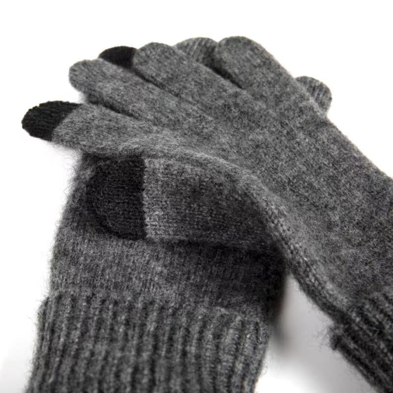 Yak & Merino Wool Cut-Off Gloves by Isabel Benenato