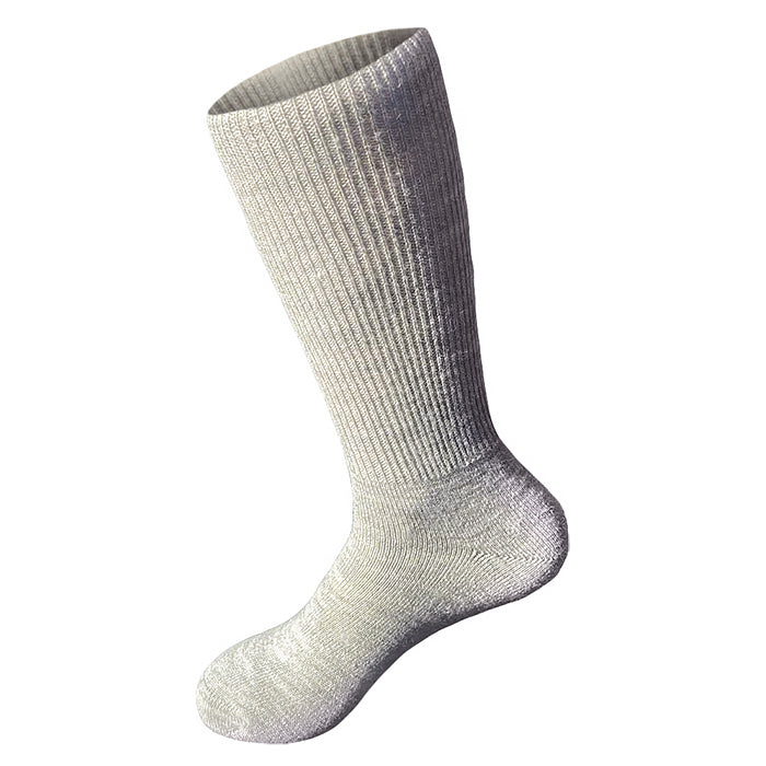 The Breezies - Premium Baby Alpaca Blend Below-the-Knee Socks for Casual & Formal Wear - Light Grey