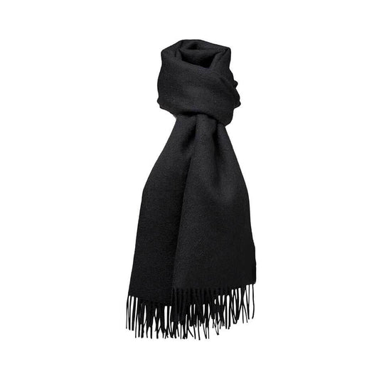 100% Baby Alpaca Scarves - BLACK