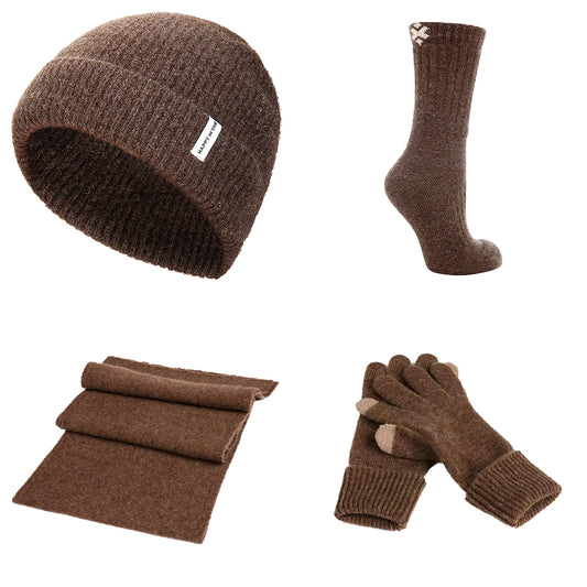 100% YAK CASHMERE ULTRA LUX BEANIES, SCARF, GLOVES, AND 80% YAK PURISTS SOCKS